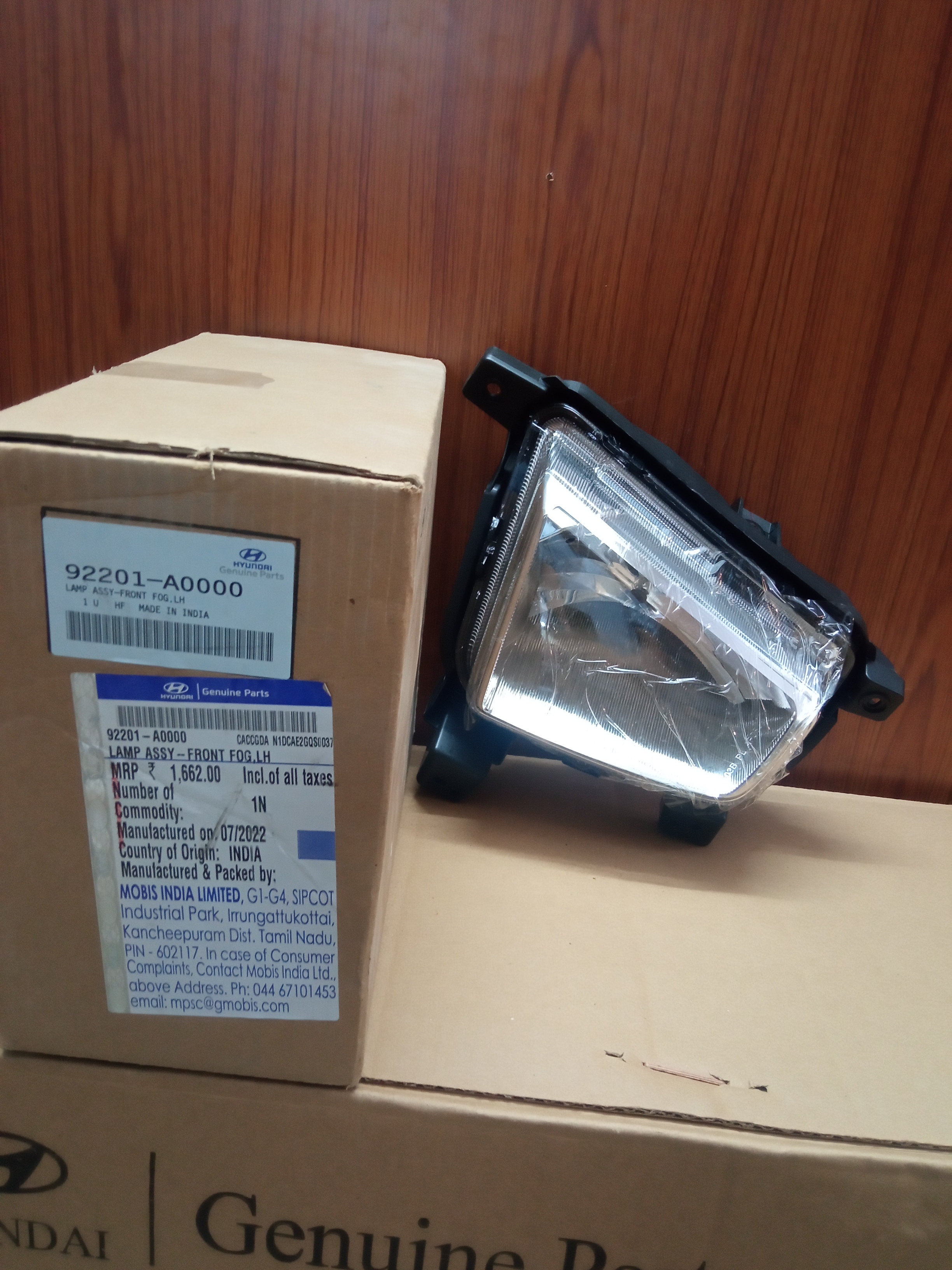HYUNDAI CRETA LAMP ASSY FRONT FOG,LH 92201A0000 STOCKID 2117