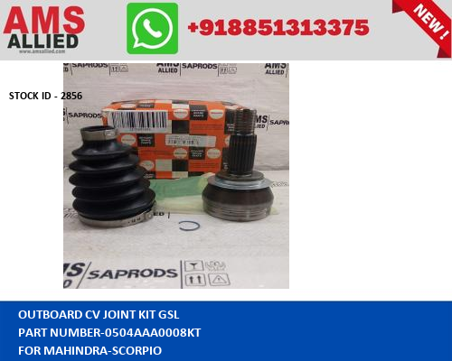 MAHINDRA SCORPIO OUTBOARD CV JOINT KIT GSL 0504AAA0008KT STOCKID 2856