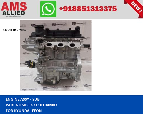 HYUNDAI EEON ENGINE ASSY  SUB 2110104M07 STOCKID 2836