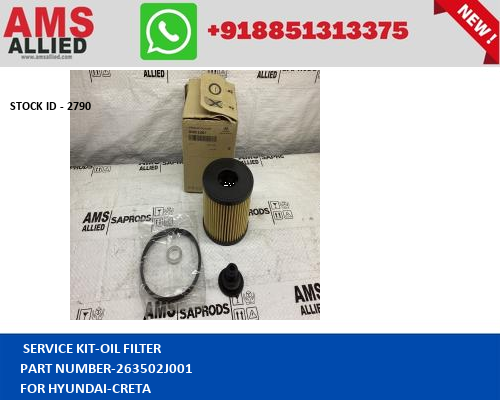 HYUNDAI CRETA SERVICE KIT OIL FILTER 263502J001 STOCKID 2790