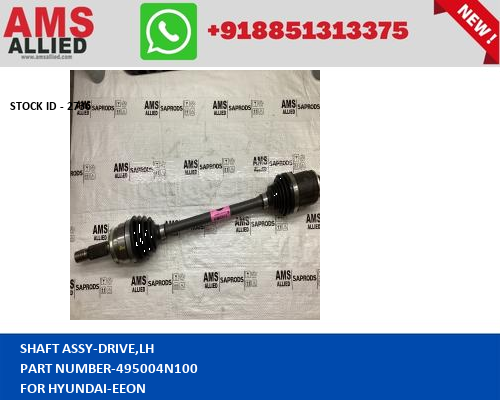 HYUNDAI EEON SHAFT ASSY DRIVE,LH 495004N100 STOCKID 2736