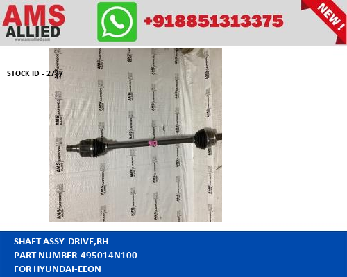 HYUNDAI EEON SHAFT ASSY DRIVE,RH 495014N100 STOCKID 2737