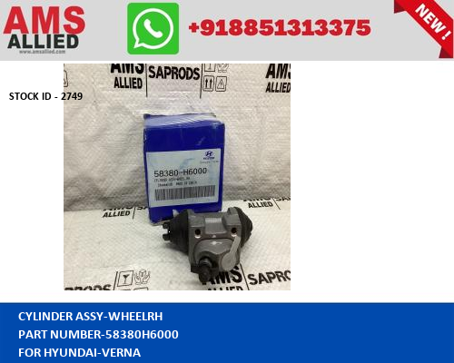 HYUNDAI VERNA CYLINDER ASSY WHEELRH 58380H6000 STOCKID 2749