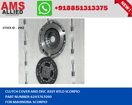 MAHINDRA SCORPIO CLUTCH COVER AND DISC ASSY XYLO SCORPIO 6243767090 STOCKID 2942