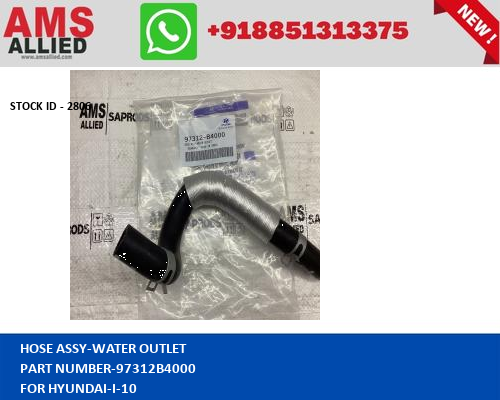 HYUNDAI I 10 HOSE ASSY WATER OUTLET 97312B4000 STOCKID 2806