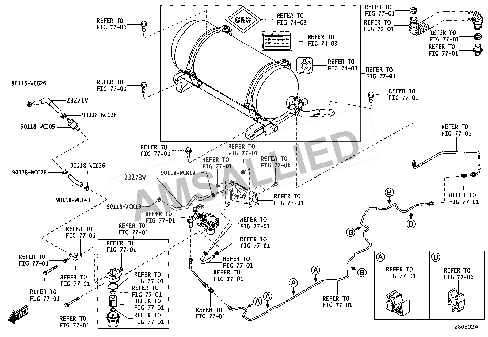 Toyota Hyryder Lpg Or Cng Regulator exploded parts diagram, figure 2603