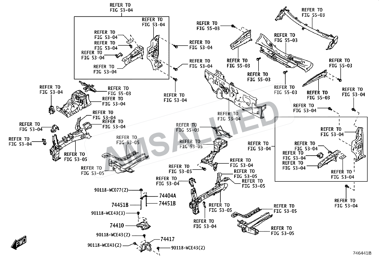 Toyota Hyryder Battery Carrier exploded parts diagram, figure 7402