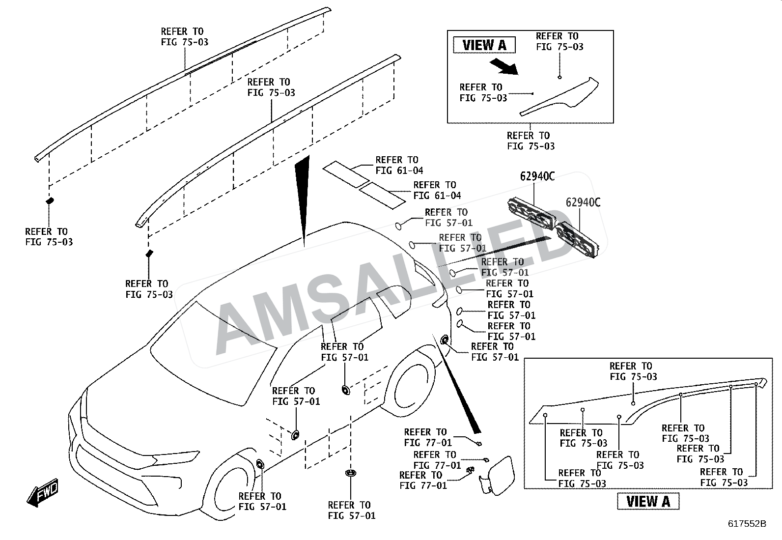 Toyota Hyryder Roof Side Ventilator exploded parts diagram, figure 6102