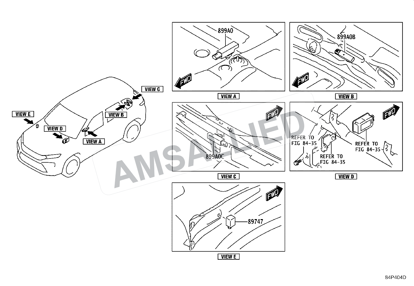 Toyota Hyryder Wireless Door Lock exploded parts diagram, figure 8420