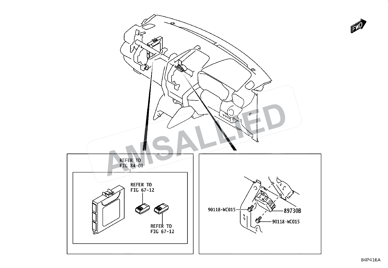 Toyota Hyryder Anti-theft Device exploded parts diagram, figure 8424