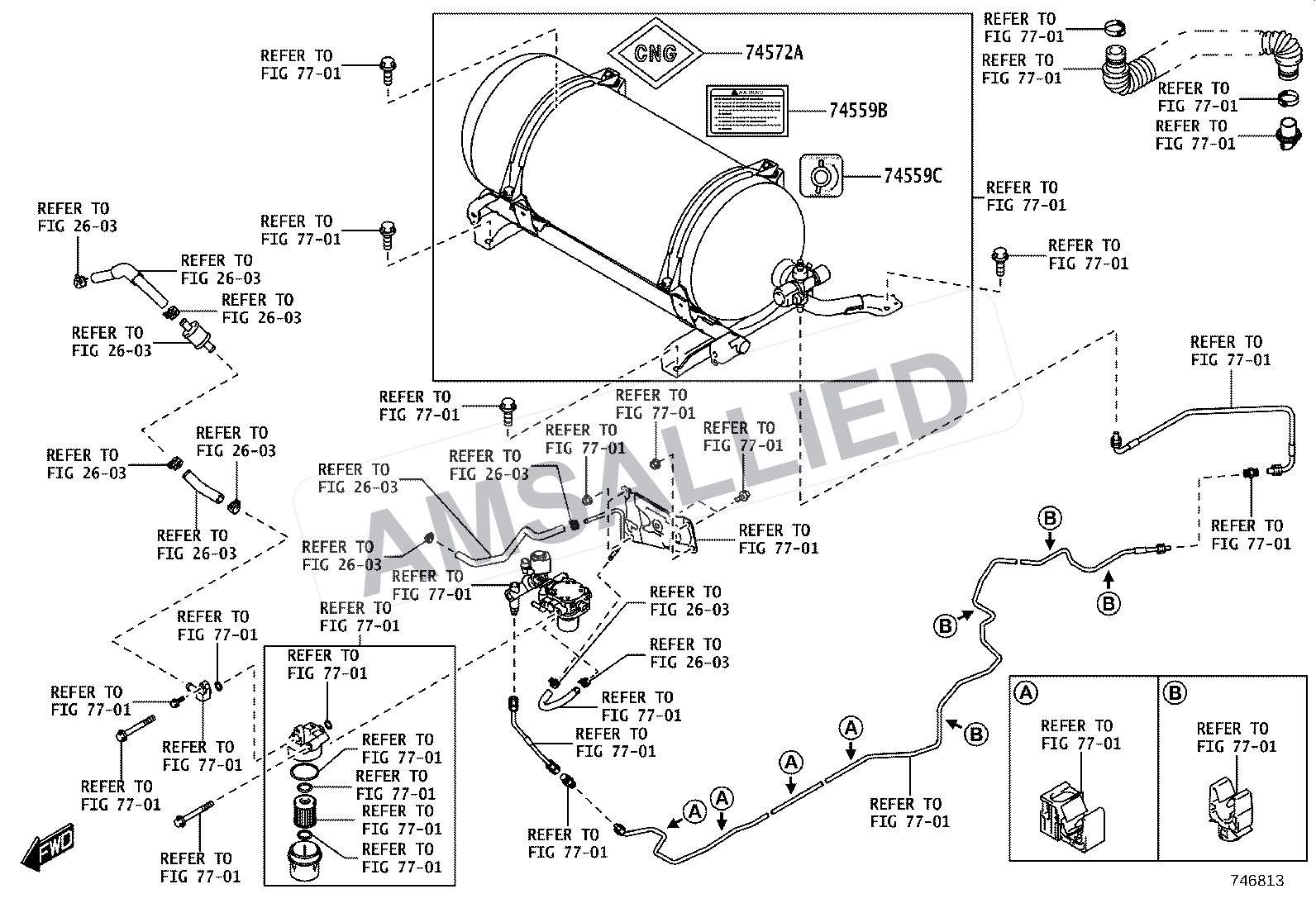 Toyota Hyryder Caution Plate (exterior & Interior) exploded parts diagram, figure 7403