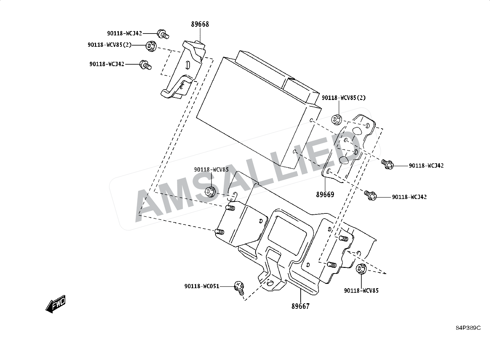 Toyota Hyryder Electronic Fuel Injection System exploded parts diagram, figure 8404