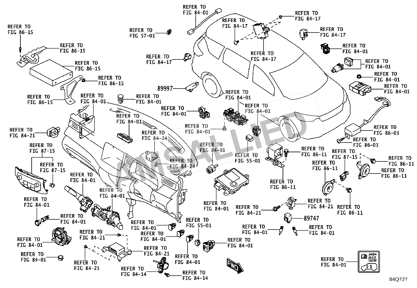 Toyota Rumion Wireless Door Lock exploded parts diagram, figure 8420