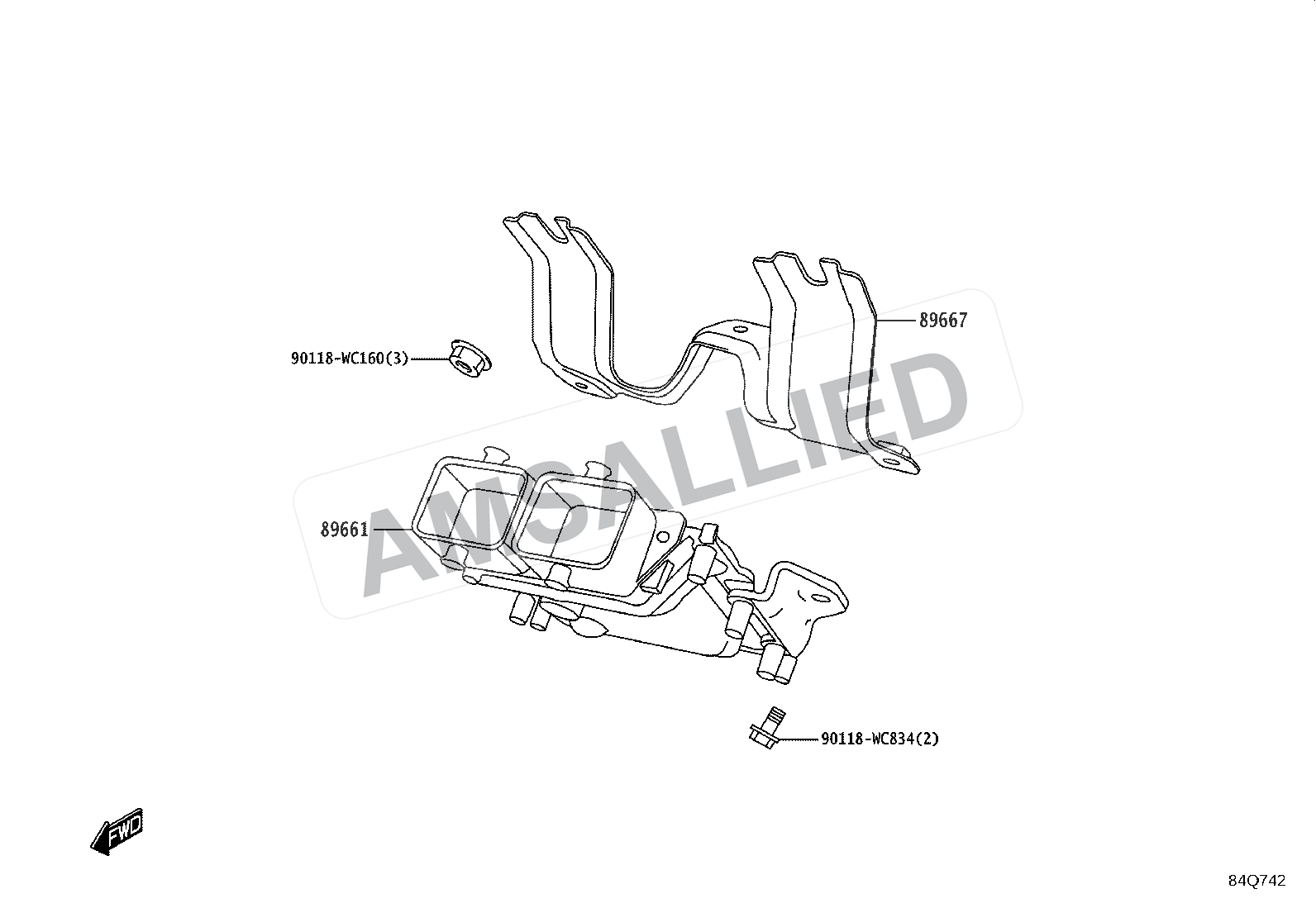 Toyota Rumion Electronic Fuel Injection System exploded parts diagram, figure 8404